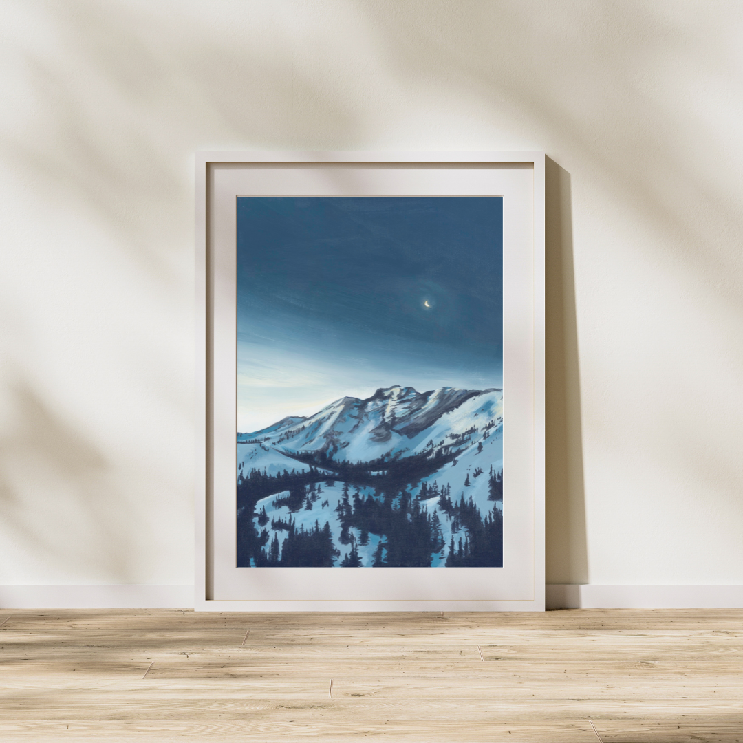 Moonlight on Alta Archival Print