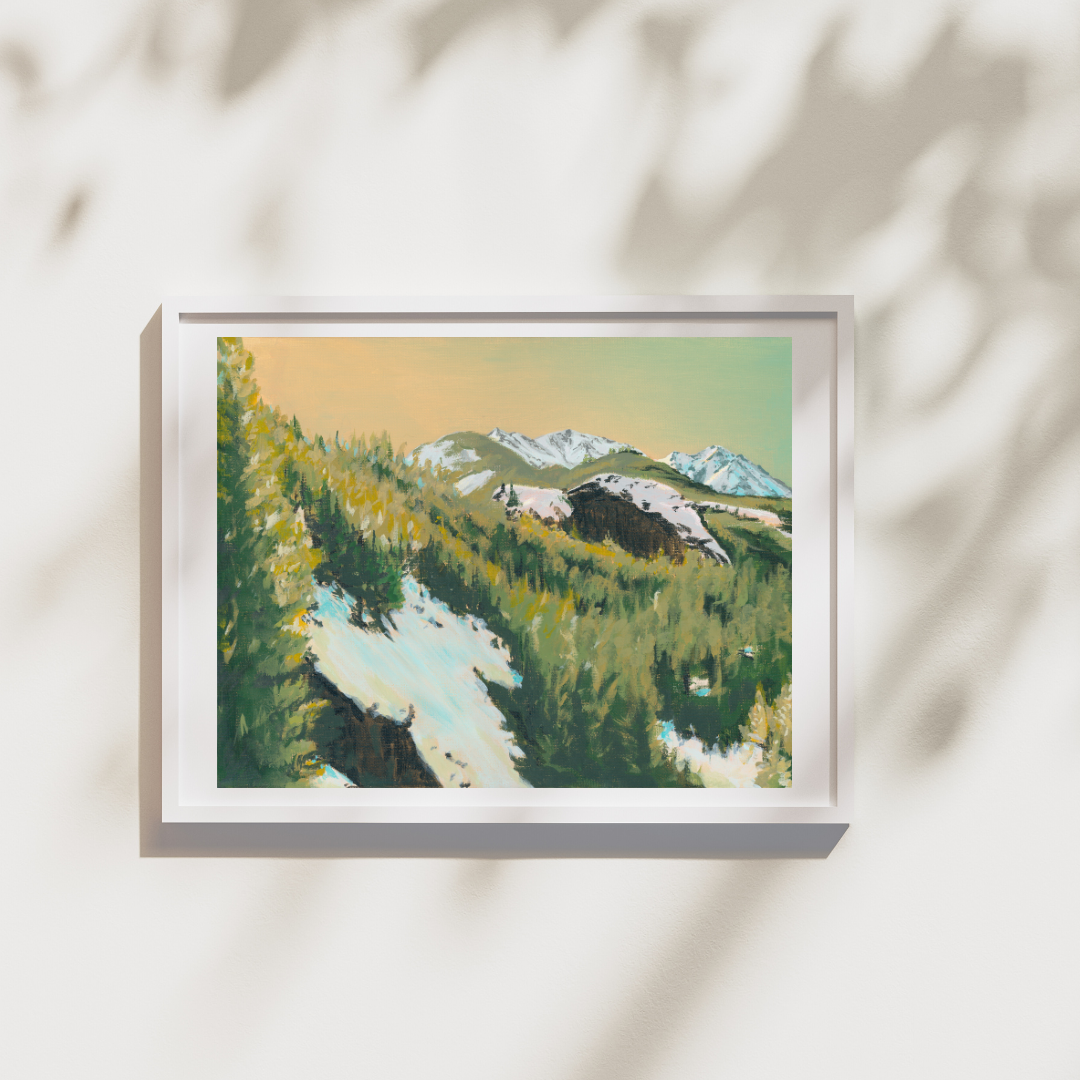 Sunlit Slope Archival Print
