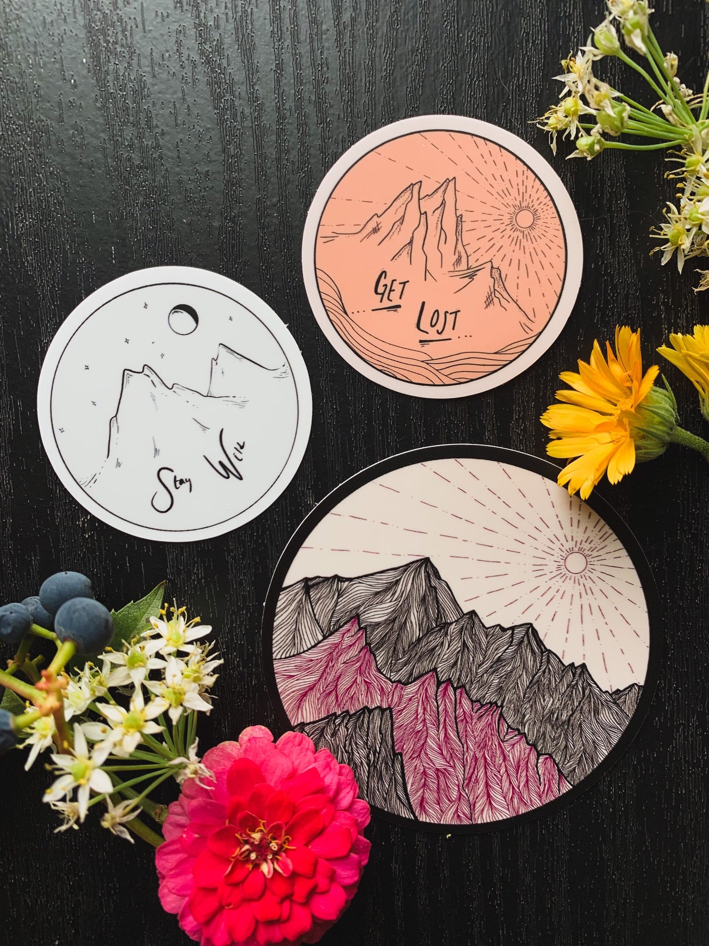 Mountain Stickers 3 Pack