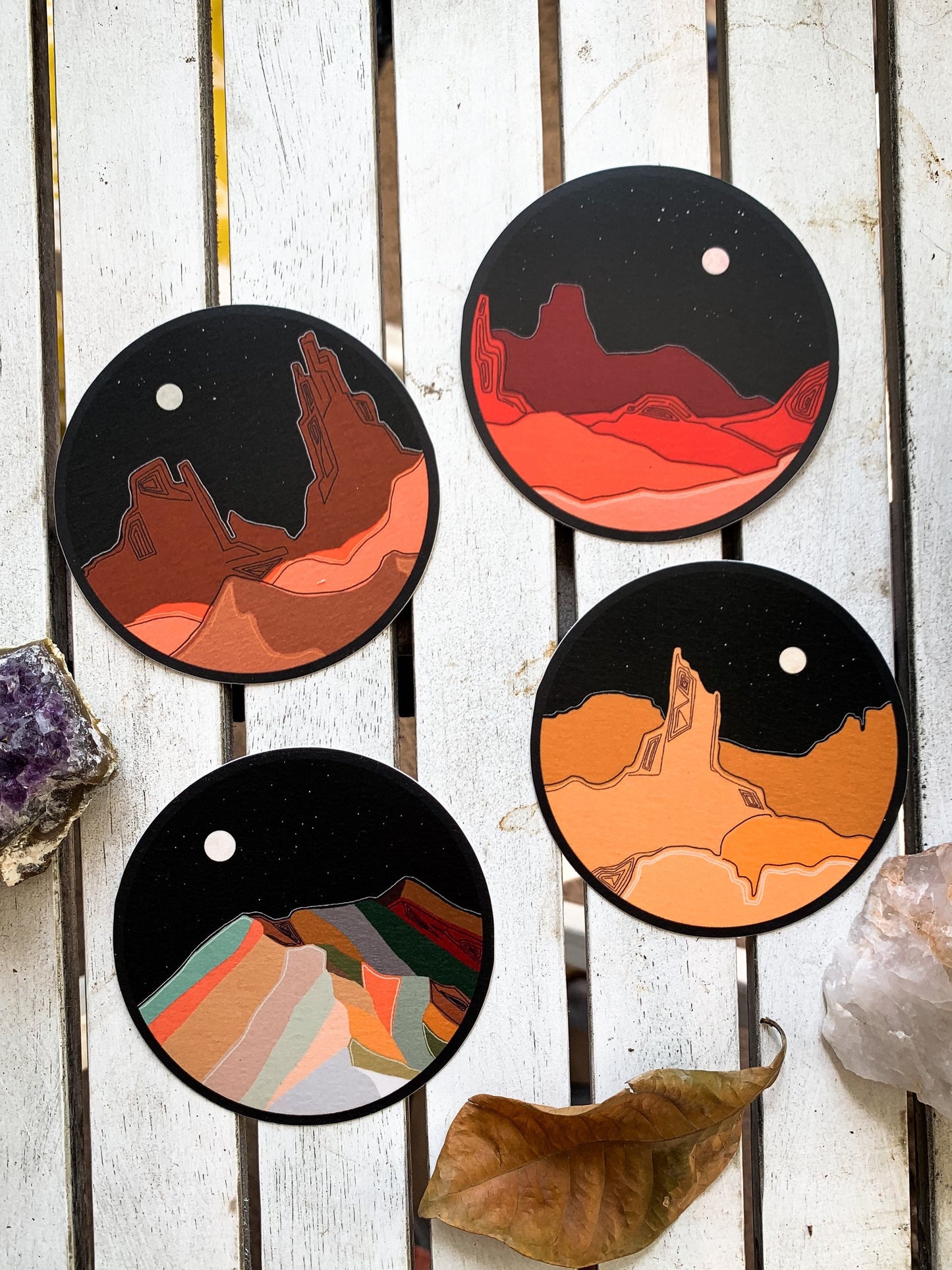 Nocturnal Earthy Tones Sticker Pack