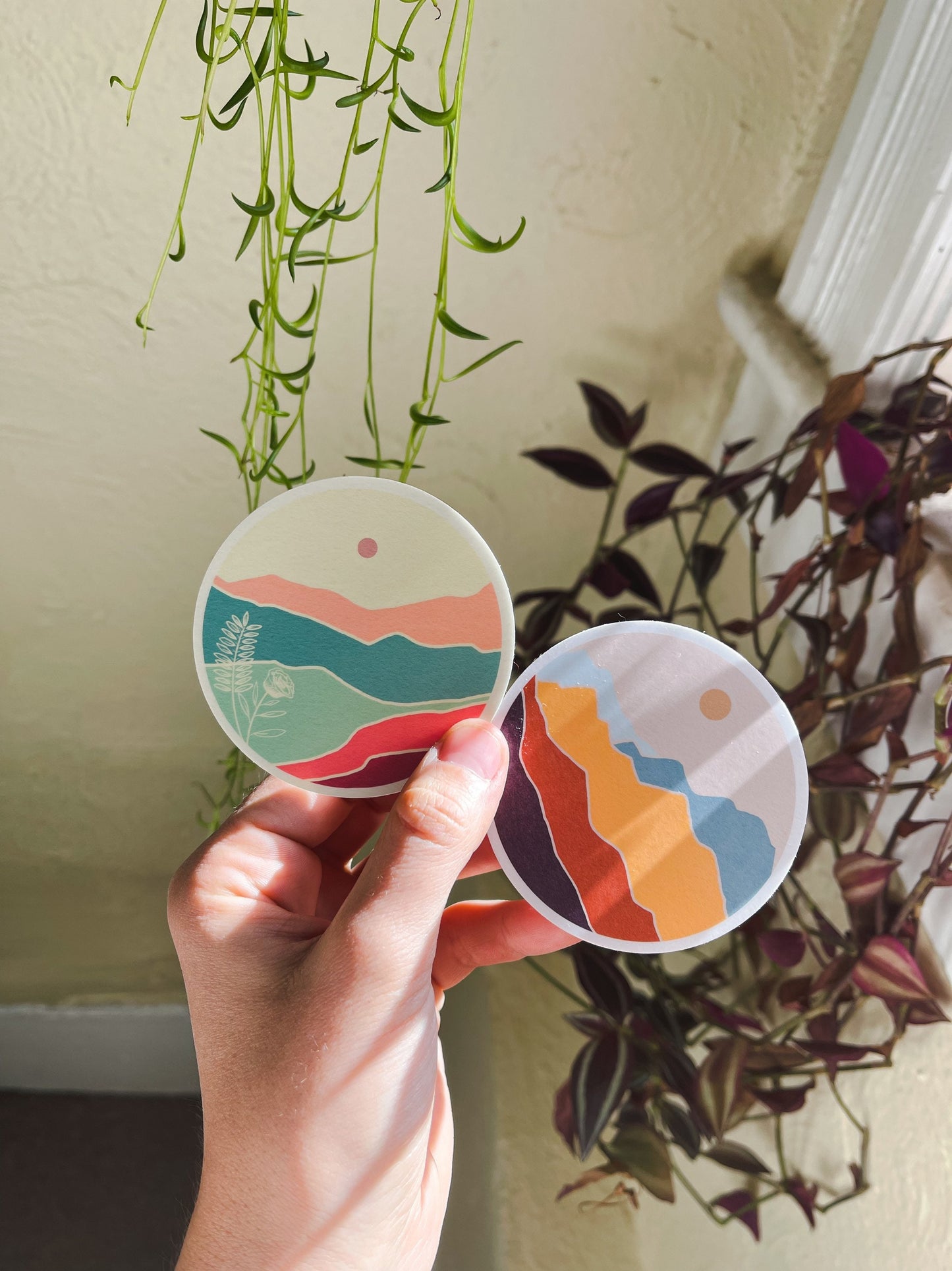 Summer Haze Mountain Sticker Pack