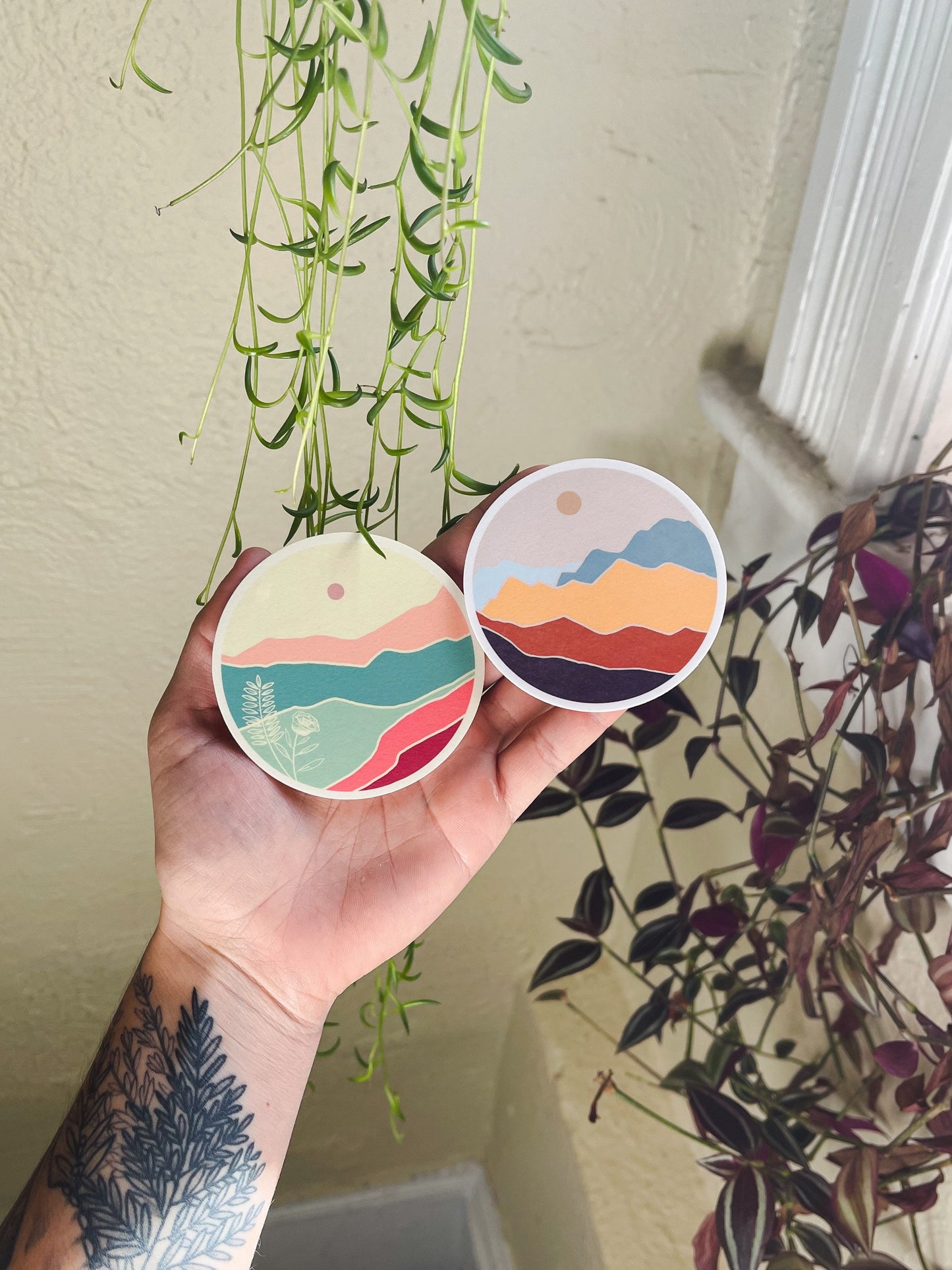 Summer Haze Mountain Sticker Pack