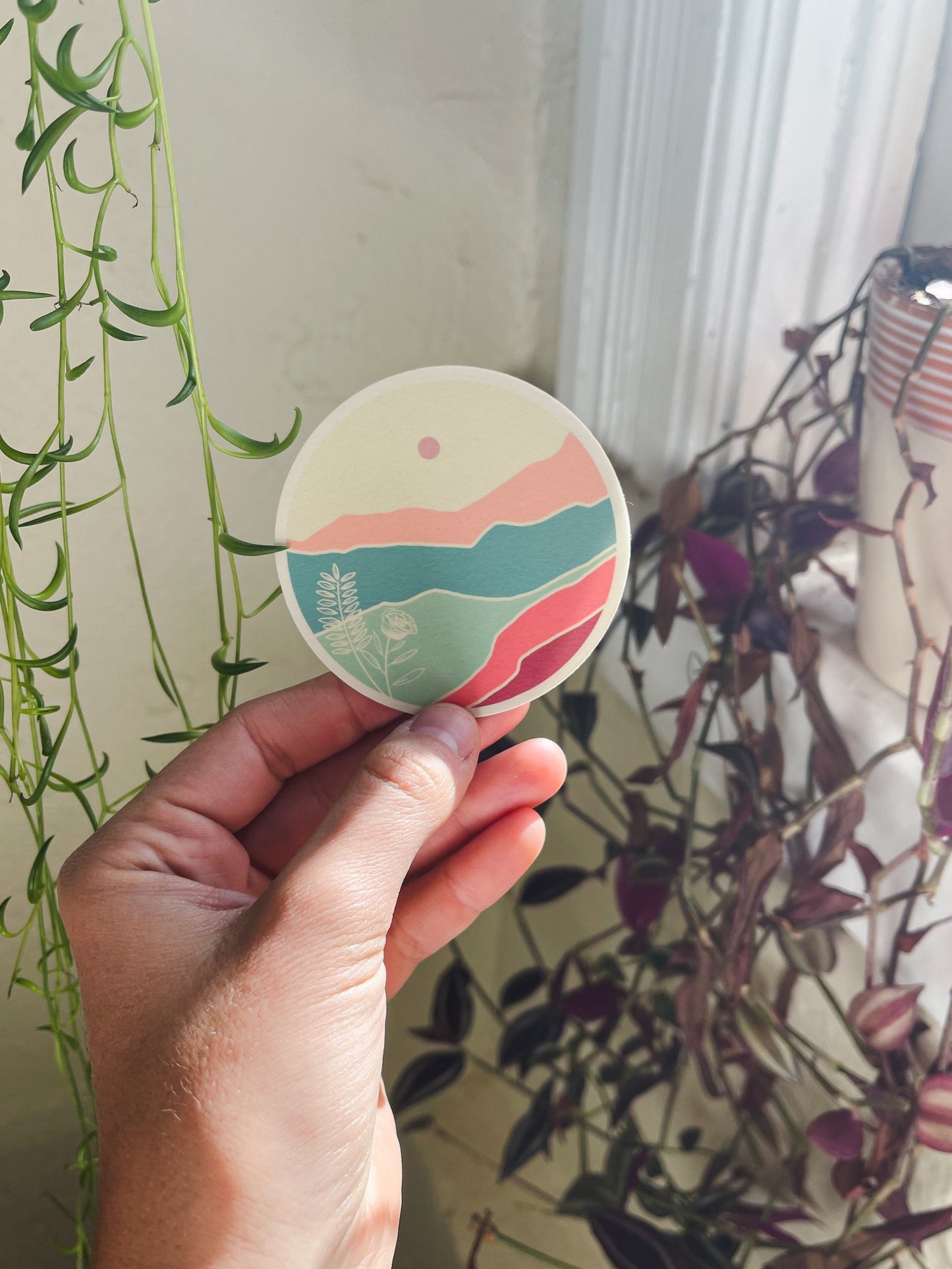Summer Haze Mountain Sticker Pack