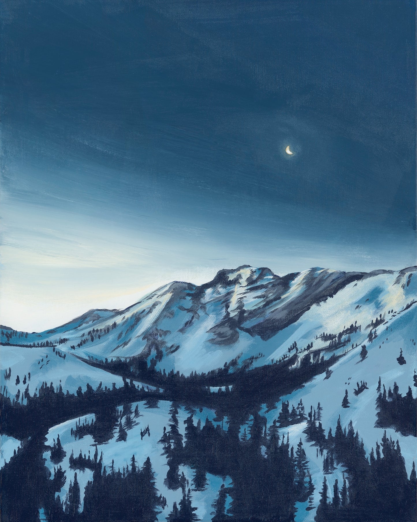 Moonlight on Alta Archival Print