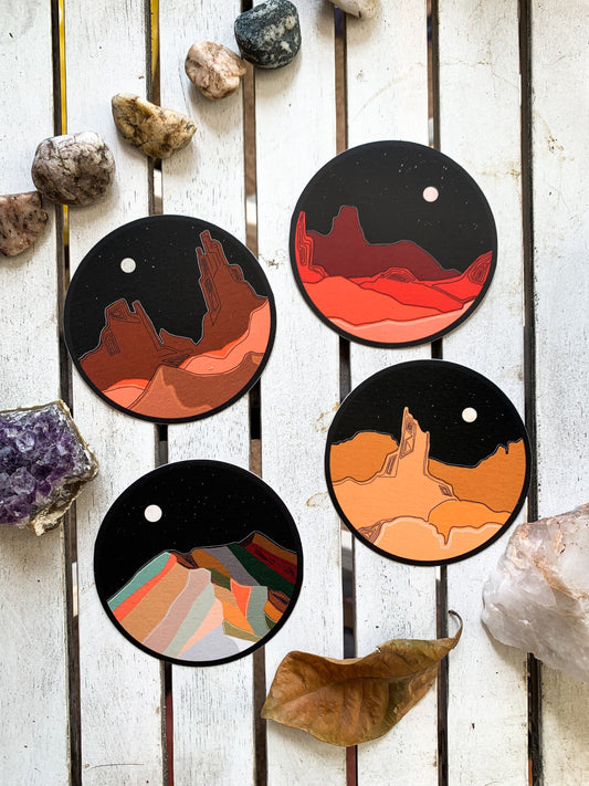 Nocturnal Earthy Tones Sticker Pack