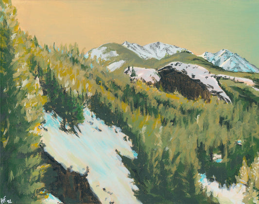 Sunlit Slope Archival Print